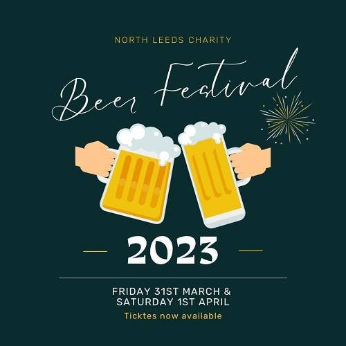 A flyer for the North Leeds beer festival 2023